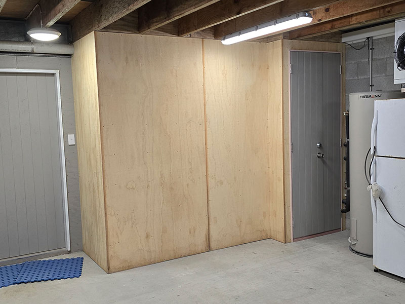 Back Of Cellar Garage Filled In