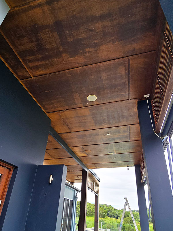 Before Alfresco Timber Ceiling Replacement