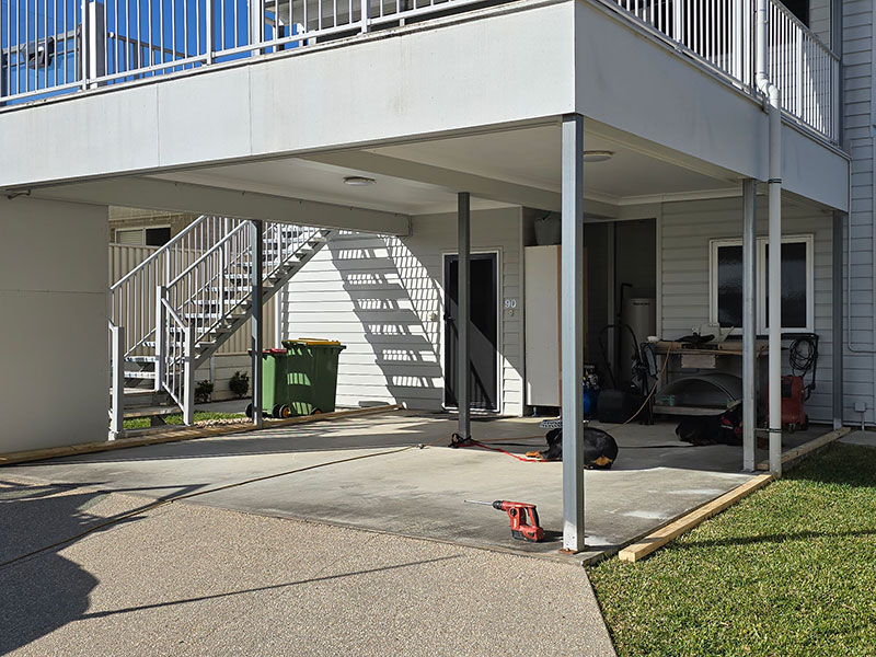 Before Carport Enclosing Renovation