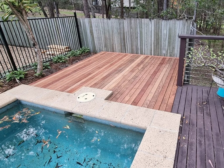 Builder Replace Rotted Pool Decking