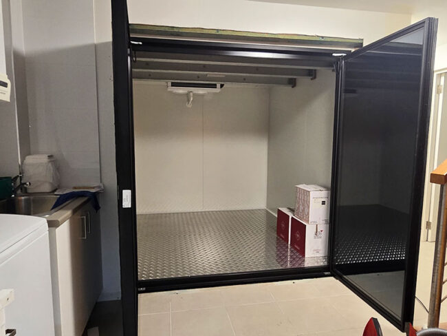 Installation Of Wine Cellar Fridge